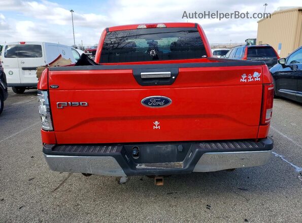 1FTEW1EPXGKF69792 2016 FORD F150 Красный Вид сзади