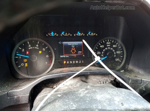 1FTEW1EPXGKF69792 2016 FORD F150 Красный Вид щитка приборов