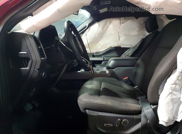 1FTEW1EPXJFD83363 2018 FORD F150 Красный Вид салона спереди
