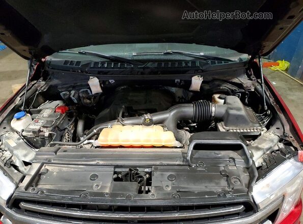 1FTEW1EPXJFD83363 2018 FORD F150 Красный Вид задней части салона