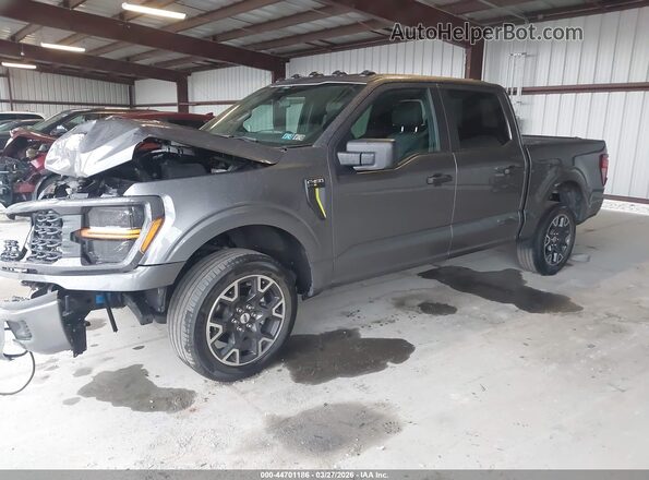 1FTEW2LP5RKE71104 2024 FORD F150 Серый Передняя левая четверть