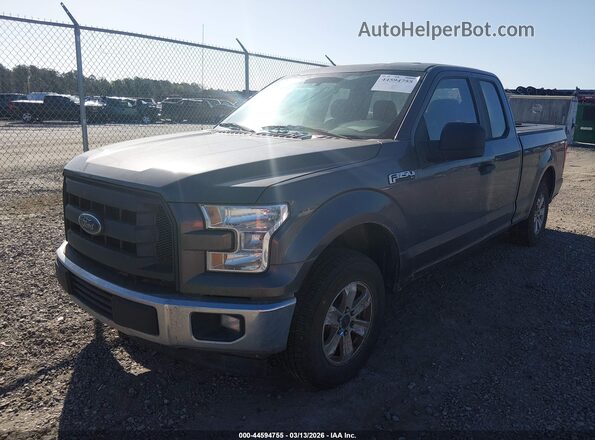 1FTEX1C86HFC79701 2017 FORD F150 Серый Передняя левая четверть