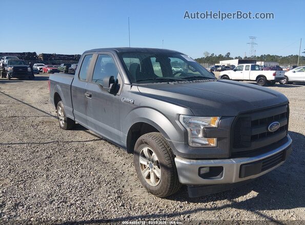1FTEX1C86HFC79701 2017 FORD F150 Серый Передняя правая четверть