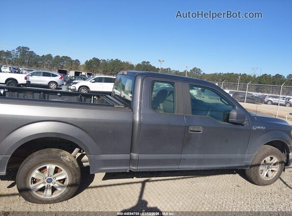 1FTEX1C86HFC79701 2017 FORD F150 Серый Вид задней части салона