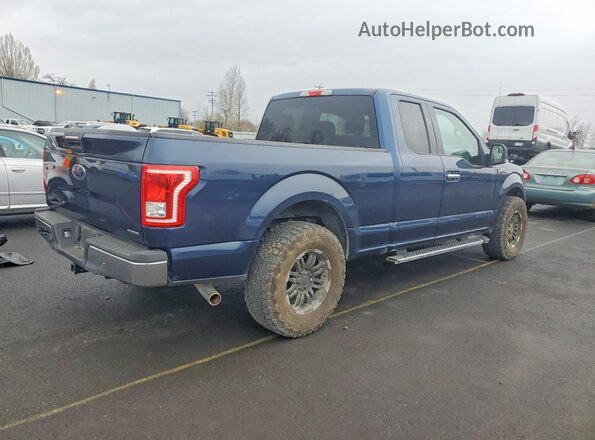 1FTEX1C87GFB74762 2016 FORD F150 Синий Задняя правая четверть