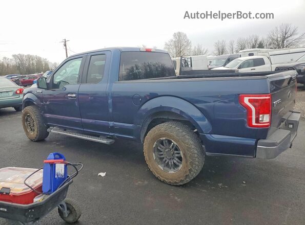 1FTEX1C87GFB74762 2016 FORD F150 Синий Задняя левая четверть