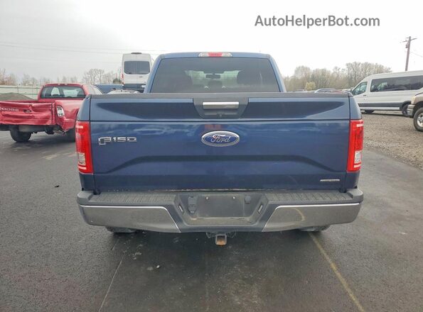 1FTEX1C87GFB74762 2016 FORD F150 Синий Вид сзади