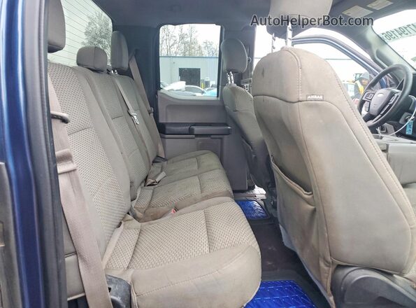 1FTEX1C87GFB74762 2016 FORD F150 Синий Вид задних сидений
