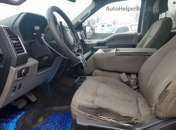 1FTEX1C87GFB74762 2016 FORD F150 Синий Вид салона спереди