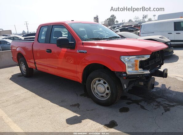1FTEX1CB3JKF44681 2018 FORD F150 Оранжевый Передняя правая четверть