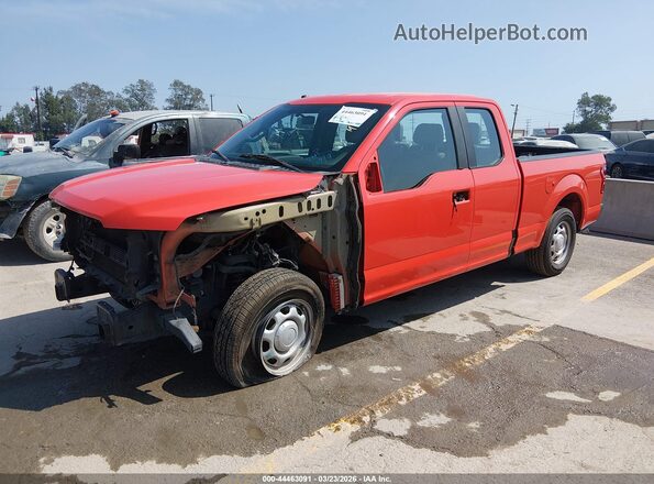 1FTEX1CB3JKF44681 2018 FORD F150 Оранжевый Передняя левая четверть