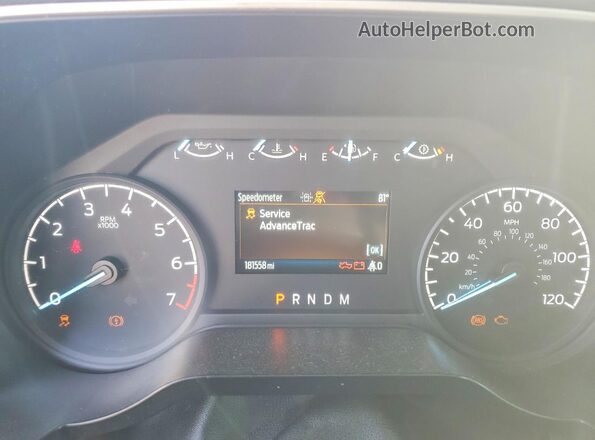 1FTEX1CP1MKD60842 2021 FORD F150 Красный Вид щитка приборов