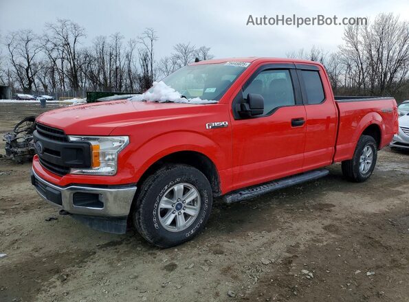 1FTEX1EB3LKD14588 2020 FORD F150 Красный Передняя левая четверть