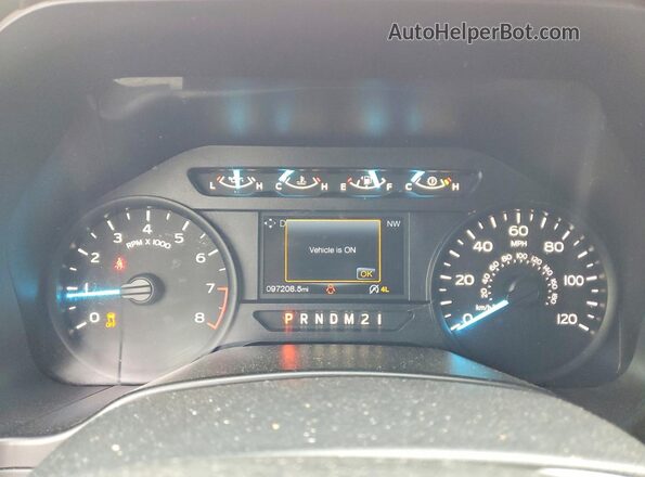 1FTEX1EB3LKD14588 2020 FORD F150 Красный Вид щитка приборов