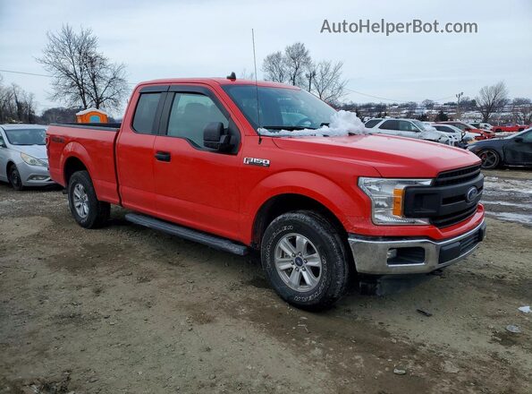 1FTEX1EB3LKD14588 2020 FORD F150 Красный Передняя правая четверть