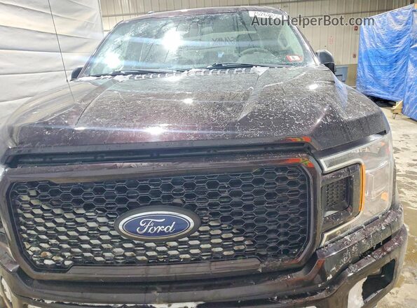 1FTEX1EP0KKC17813 2019 FORD F150 Burgundy Vista frontal