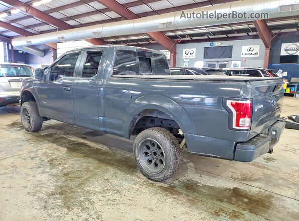 1FTEX1EP1GFB39770 2016 FORD F150 Gray Trasero izquierdo