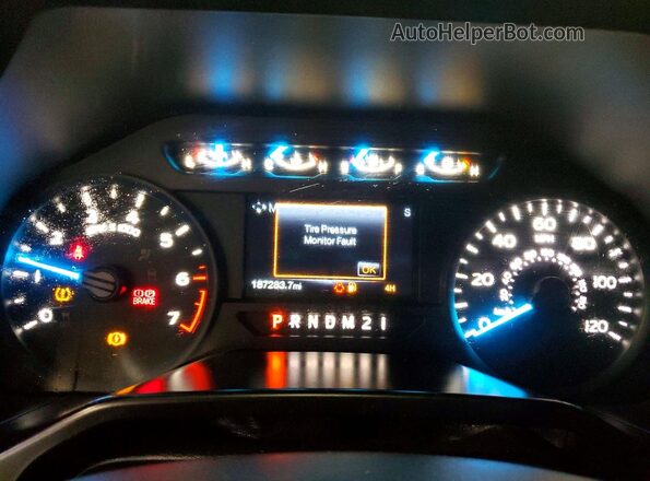1FTEX1EP1GFB39770 2016 FORD F150 Gray Vista del cuadro de instrumentos