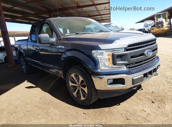 1FTEX1EP3JKE67013 2018 FORD F150 Синий Передняя правая четверть