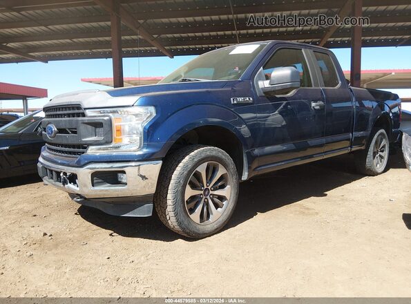 1FTEX1EP3JKE67013 2018 FORD F150 Синий Передняя левая четверть