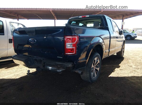 1FTEX1EP3JKE67013 2018 FORD F150 Синий Вид спереди