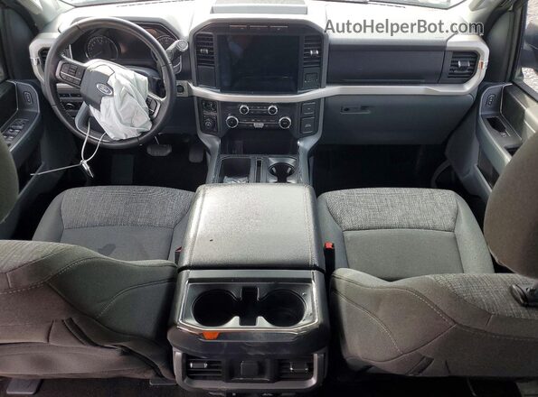 1FTEX1EP3NFC12876 2022 FORD F150 Белый Вид панели приборов