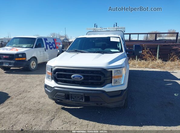 1FTEX1EP4MKF02954 2021 FORD F150 White Widok z przodu