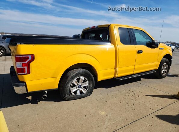 1FTEX1EP8JKE87712 2018 FORD F150 Желтый Задняя правая четверть