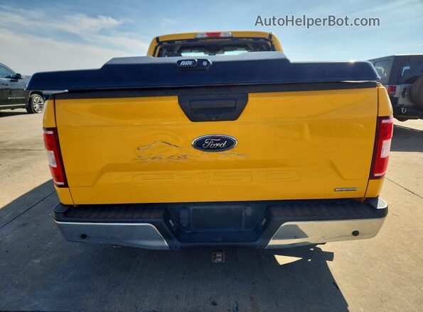 1FTEX1EP8JKE87712 2018 FORD F150 Желтый Вид сзади