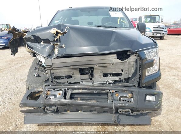 1FTEX1EPXHKC89496 2017 FORD F150 Черный Вид спереди