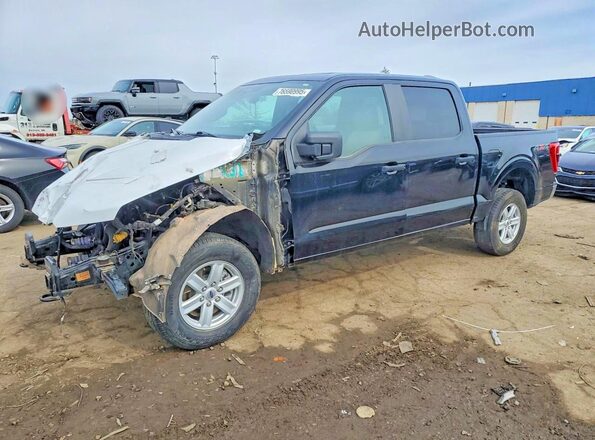 1FTFW1E82PFA35353 2023 FORD F150 Черный Передняя левая четверть
