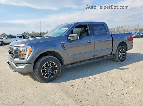 1FTFW1ED1NFB54750 2022 FORD F150 Серый Передняя левая четверть