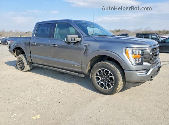 1FTFW1ED1NFB54750 2022 FORD F150 Серый Передняя правая четверть