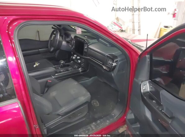 1FTFW1ED2NFA15808 2022 FORD F150 Темно-бордовый Вид салона спереди