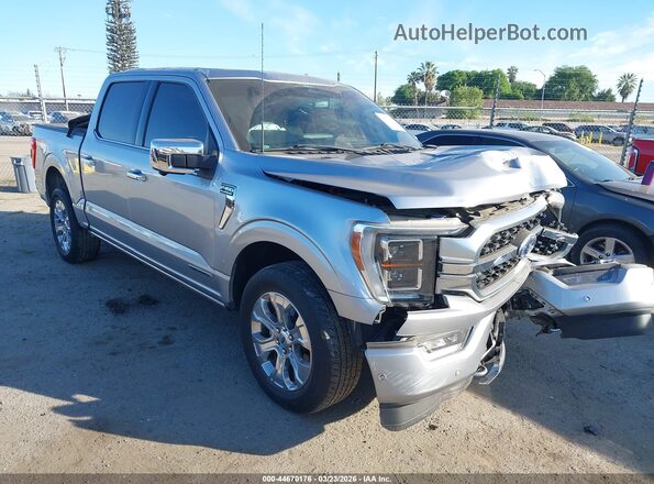 1FTFW1ED5NFB75309 2022 FORD F150 Серебряный Передняя правая четверть