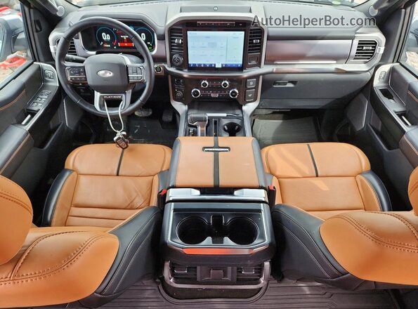 1FTFW1ED9NFB16411 2022 FORD F150 Белый Вид панели приборов