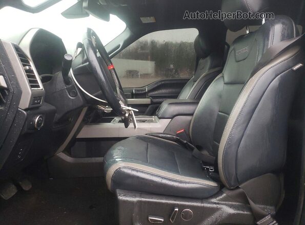 1FTFW1RG1JFD26029 2018 FORD F150 Серый Вид салона спереди