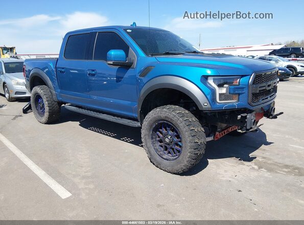 1FTFW1RG7KFC17110 2019 FORD F150 Blue Delantero derecho