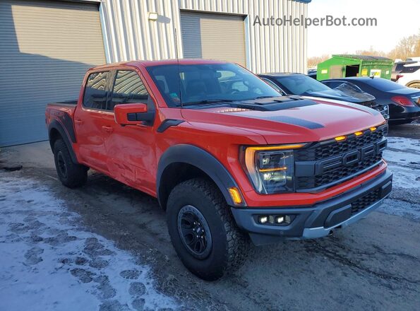 1FTFW1RG7NFA86927 2022 FORD F150 Оранжевый Передняя правая четверть