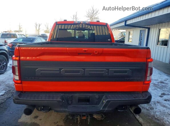 1FTFW1RG7NFA86927 2022 FORD F150 Оранжевый Вид салона спереди