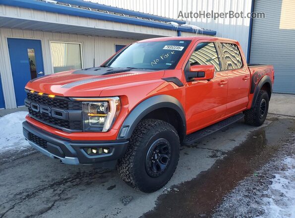 1FTFW1RG7NFA86927 2022 FORD F150 Оранжевый Передняя левая четверть