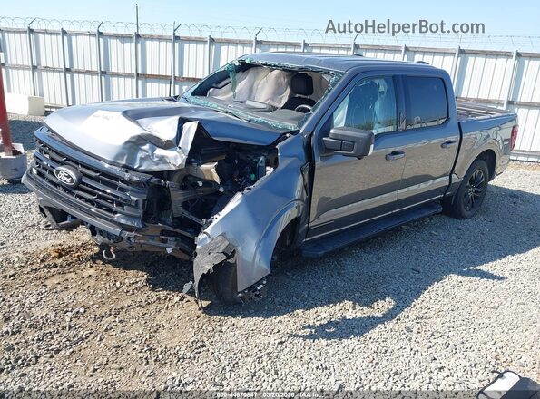 1FTFW3LD5RFB66646 2024 FORD F150 Серый Передняя левая четверть
