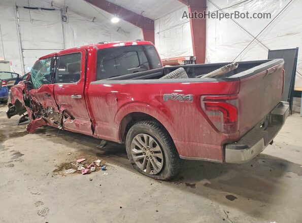 1FTFW5L8XRFA89173 2024 FORD F150 Красный Задняя левая четверть