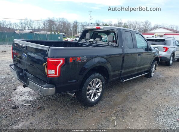1FTFX1EG0GFC98574 2016 FORD F150 Black Tył prawy