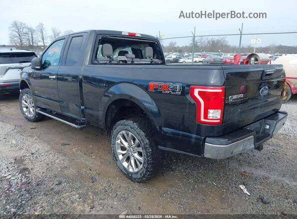 1FTFX1EG0GFC98574 2016 FORD F150 Black Tył lewy