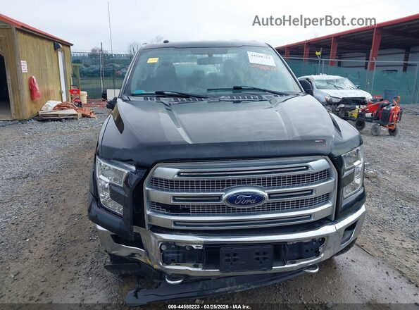 1FTFX1EG0GFC98574 2016 FORD F150 Black Widok zestawu wskaźników