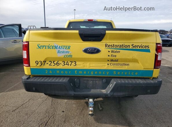 1FTMF1C51KKC12829 2019 FORD F150 Yellow Rear view