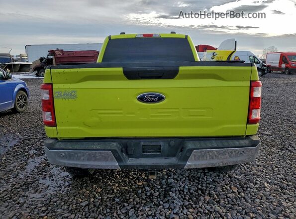 1FTMF1EB2NKE01402 2022 FORD F150 Green Widok z tyłu