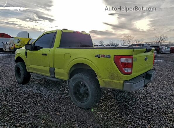 1FTMF1EB2NKE01402 2022 FORD F150 Green Tył lewy