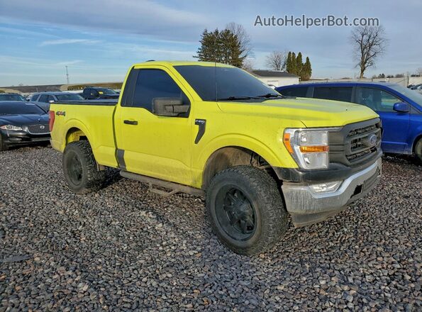 1FTMF1EB2NKE01402 2022 FORD F150 Green Przód prawy